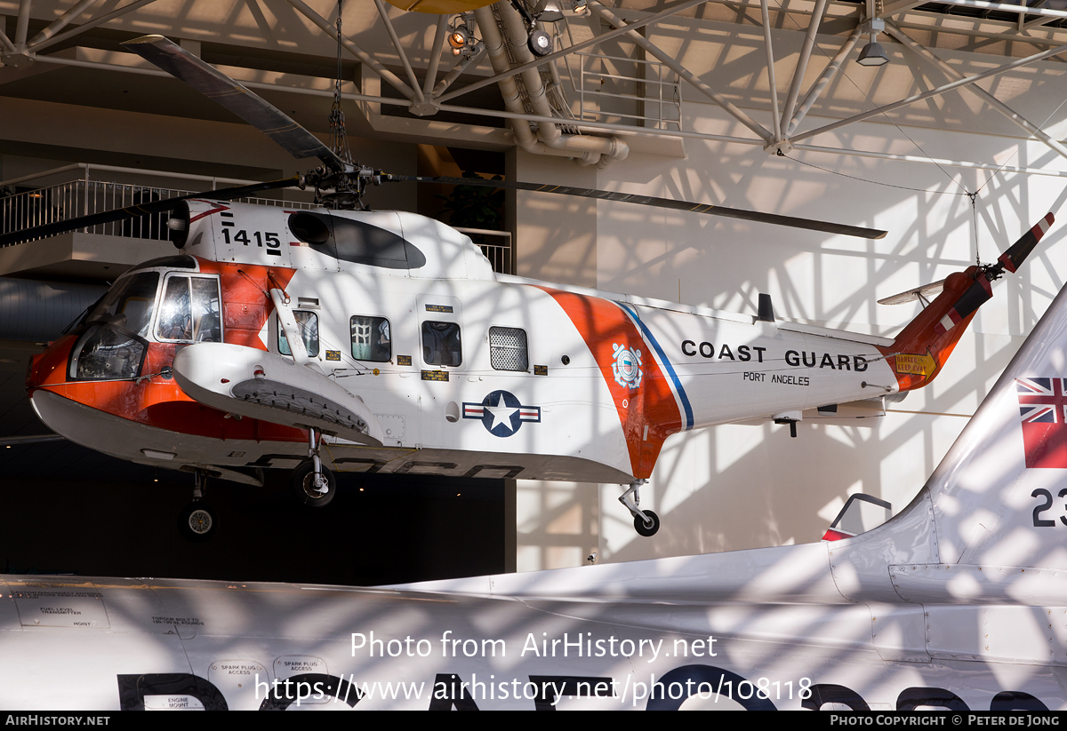 Aircraft Photo of 1415 | Sikorsky HH-52A Seaguard (S-62A) | USA - Coast Guard | AirHistory.net #108118