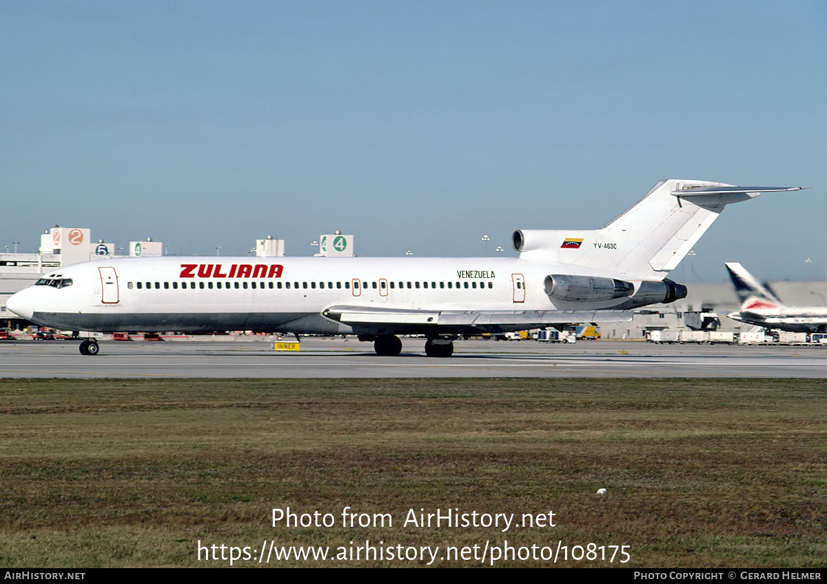 Aircraft Photo of YV-463C | Boeing 727-295 | Zuliana de Aviación | AirHistory.net #108175