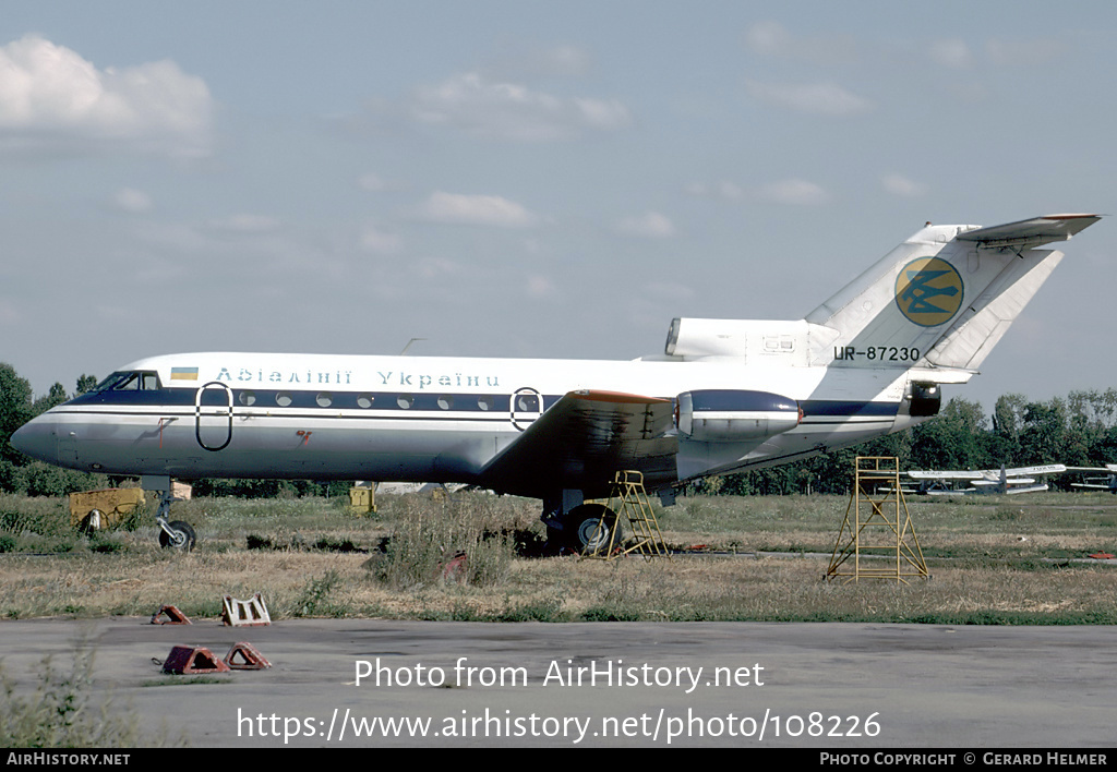 Aircraft Photo of UR-87230 | Yakovlev Yak-40 | Air Ukraine | AirHistory.net #108226