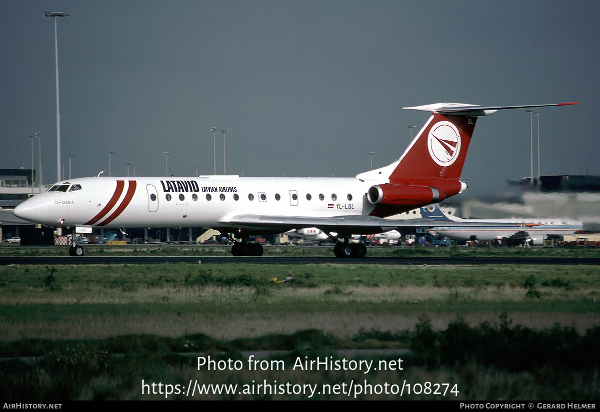 Aircraft Photo of YL-LBL | Tupolev Tu-134B-3 | Latavio - Latvian Airlines | AirHistory.net #108274