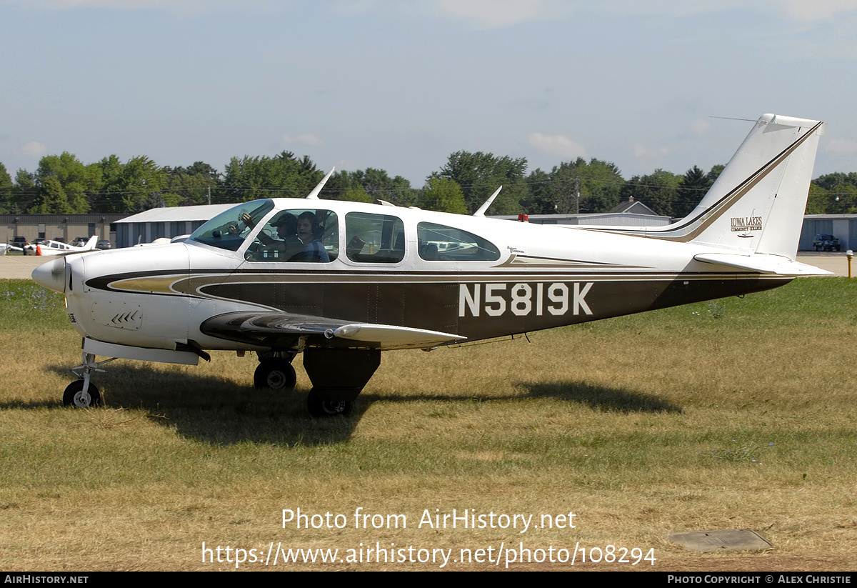 Aircraft Photo of N5819K | Beech C33 Debonair | AirHistory.net #108294