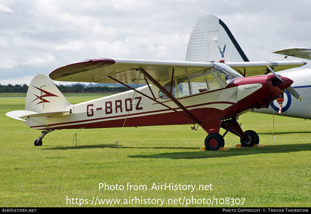 Aircraft Photo of G-BROZ | Piper PA-18-150 Super Cub | AirHistory.net #108307