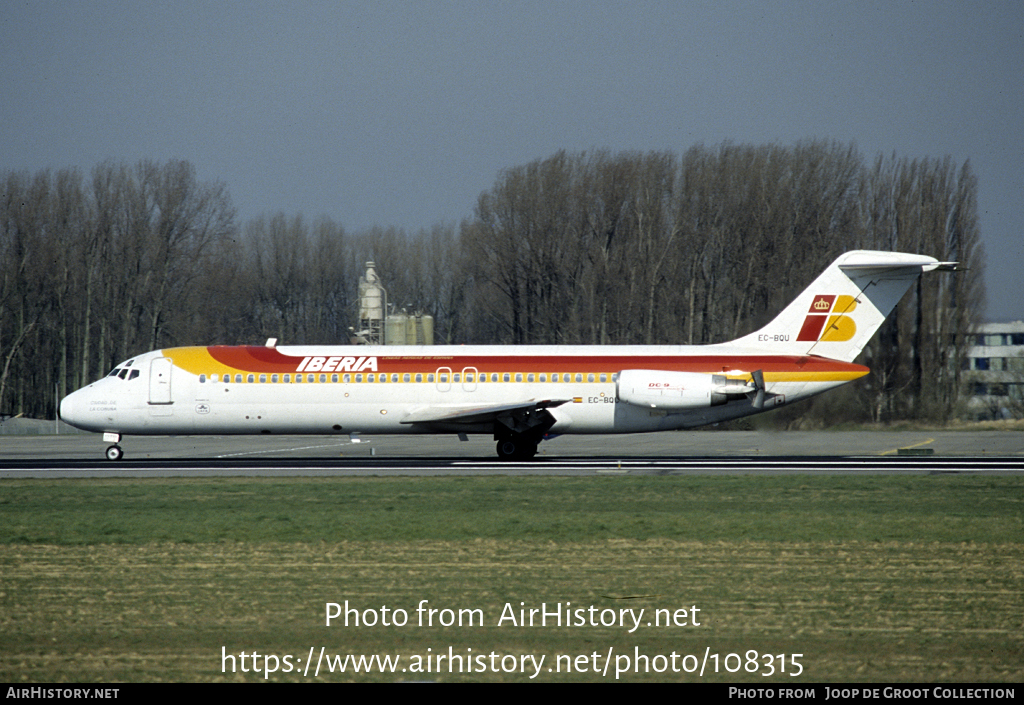 Aircraft Photo of EC-BQU | McDonnell Douglas DC-9-32 | Iberia | AirHistory.net #108315