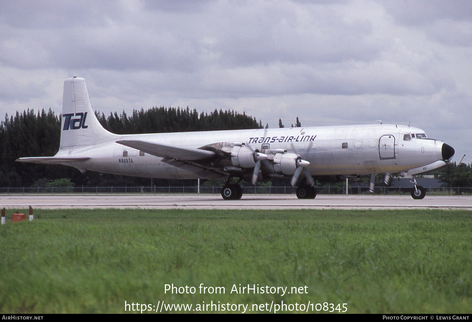 Aircraft Photo of N869TA | Douglas DC-7C(F) | Trans-Air-Link - TAL | AirHistory.net #108345