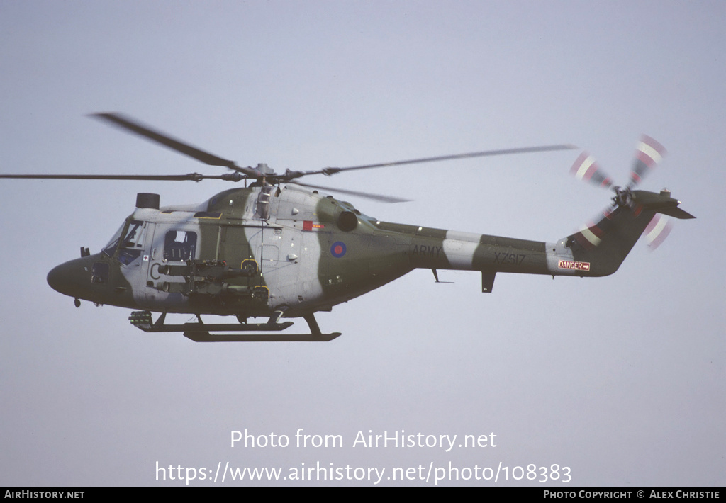 Aircraft Photo of XZ617 | Westland WG-13 Lynx AH7 | UK - Army | AirHistory.net #108383