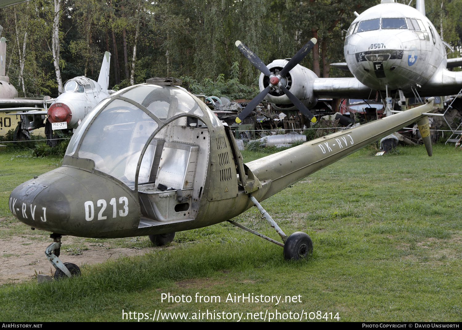 Aircraft Photo of 0213 / OK-RVJ | Aero HC-102 Heli Baby | Czechia - Air Force | AirHistory.net #108414