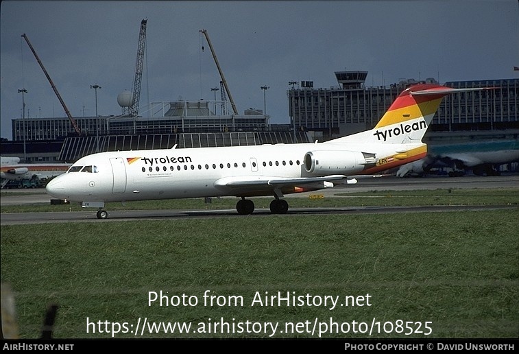 Aircraft Photo of OE-LFK | Fokker 70 (F28-0070) | Tyrolean Airways | AirHistory.net #108525