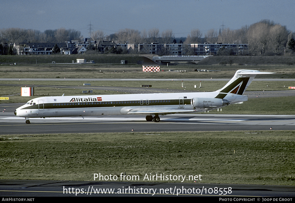 Aircraft Photo of I-DATJ | McDonnell Douglas MD-82 (DC-9-82) | Alitalia | AirHistory.net #108558