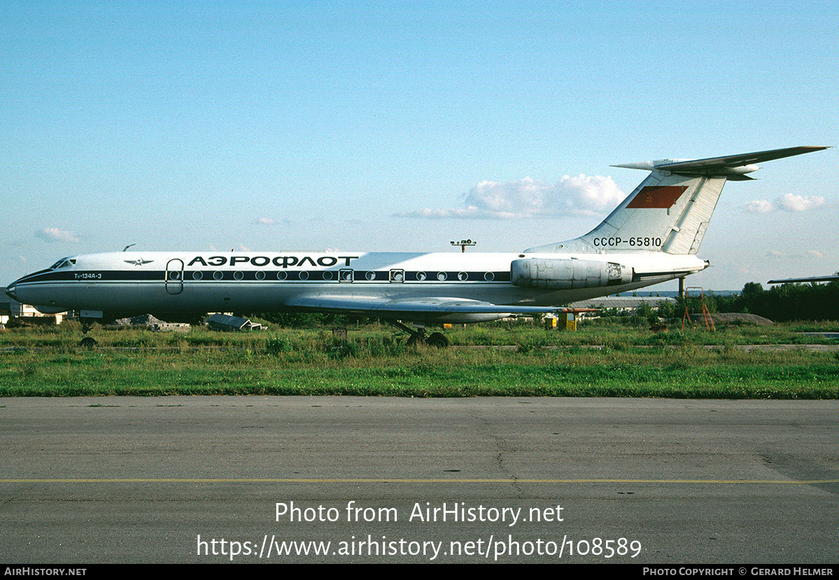 Aircraft Photo of CCCP-65810 | Tupolev Tu-134A-3 | Aeroflot | AirHistory.net #108589