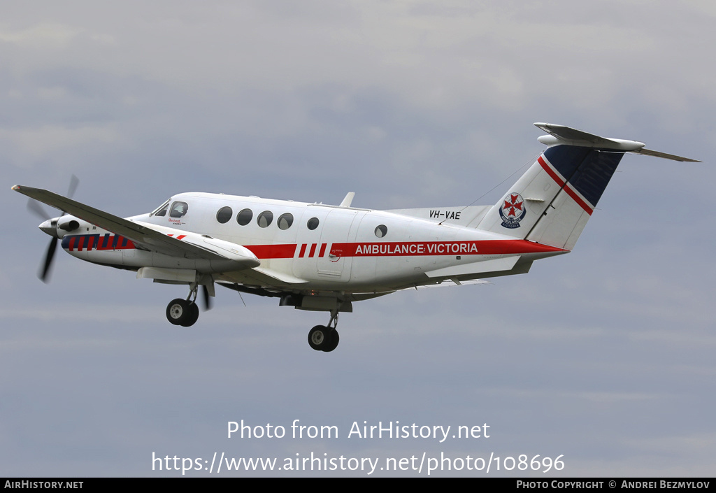 Aircraft Photo of VH-VAE | Hawker Beechcraft B200C King Air | Ambulance Victoria | AirHistory.net #108696