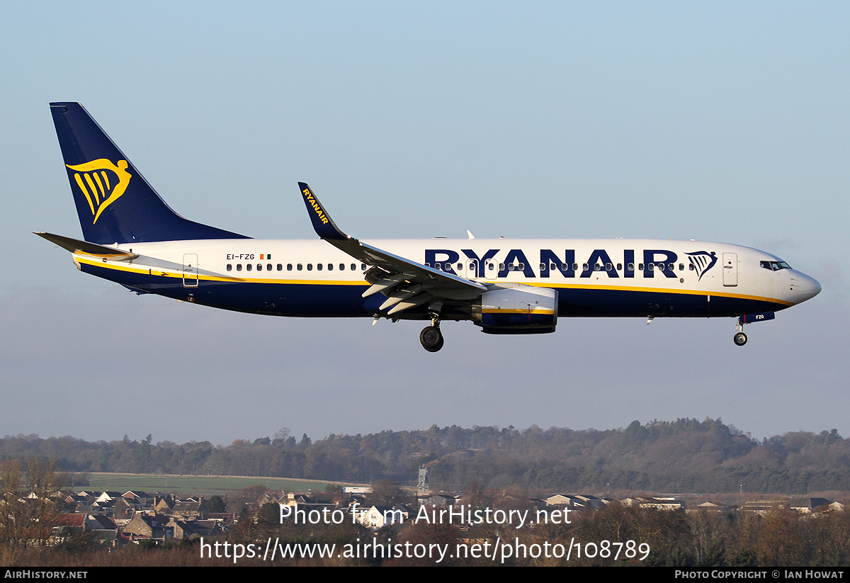 Aircraft Photo of EI-FZG | Boeing 737-800 | Ryanair | AirHistory.net #108789