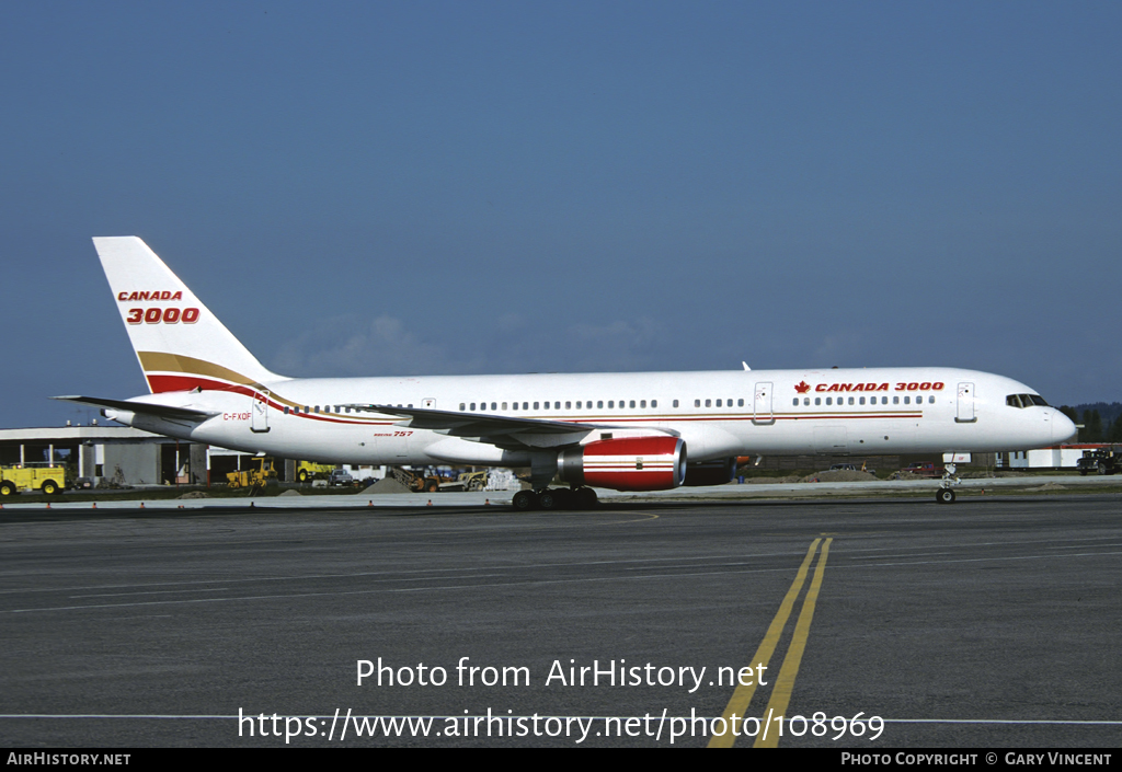 Aircraft Photo of C-FXOF | Boeing 757-28A | Canada 3000 | AirHistory.net #108969