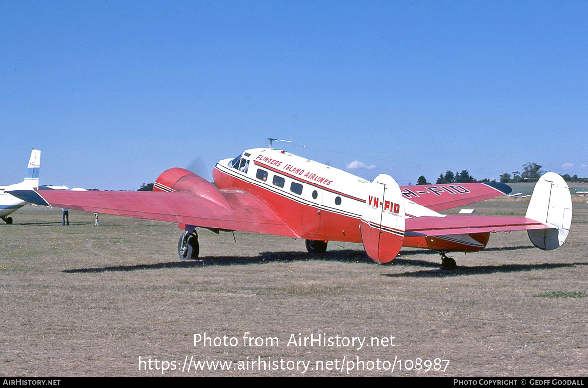 Aircraft Photo of VH-FID | Beech D18S | Flinders Island Airlines | AirHistory.net #108987