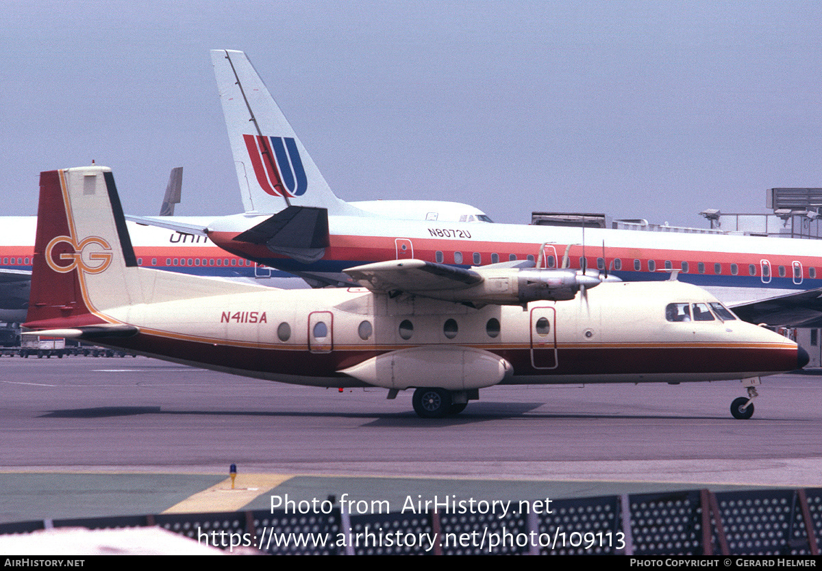 Aircraft Photo of N411SA | Nord 262A-12 | Golden Gate Airlines | AirHistory.net #109113