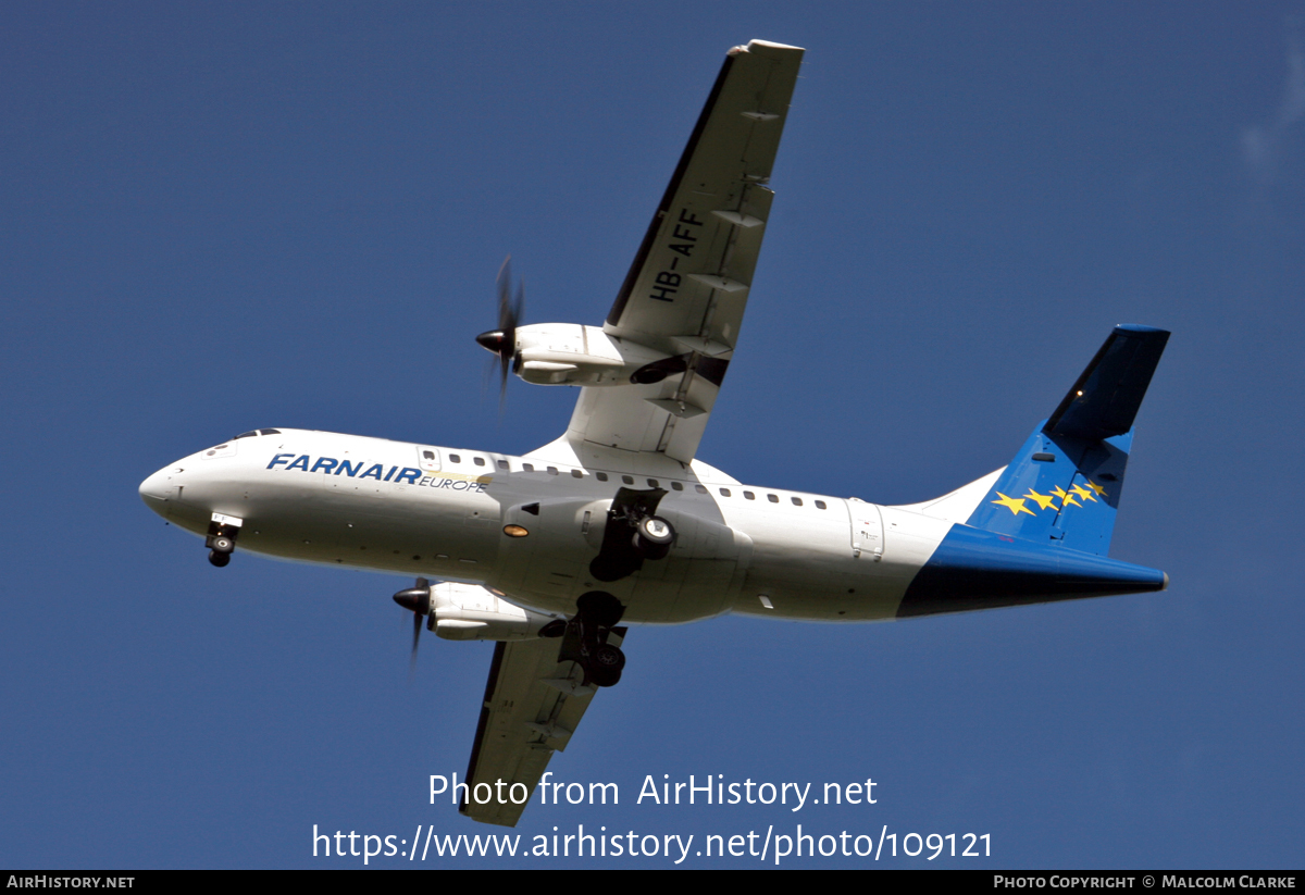 Aircraft Photo of HB-AFF | ATR ATR-42-320 | Farnair Europe | AirHistory.net #109121