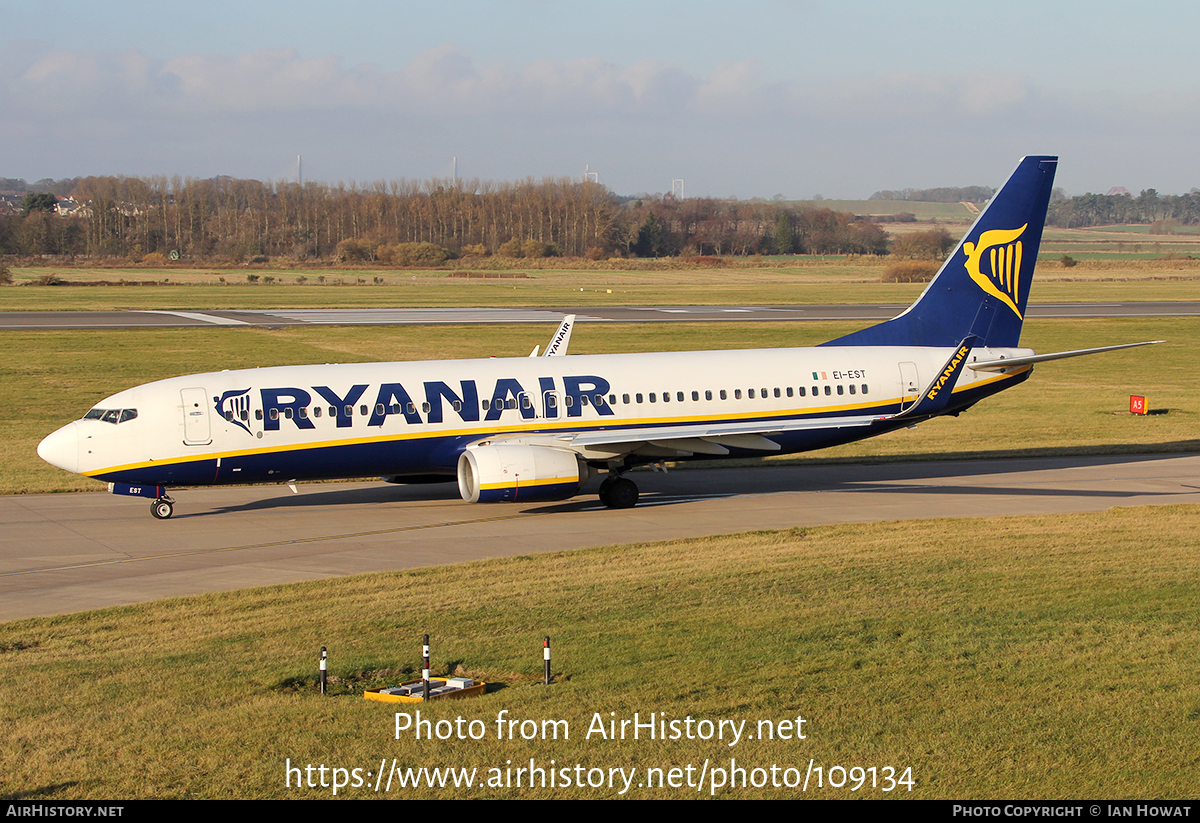 Aircraft Photo of EI-EST | Boeing 737-8AS | Ryanair | AirHistory.net #109134