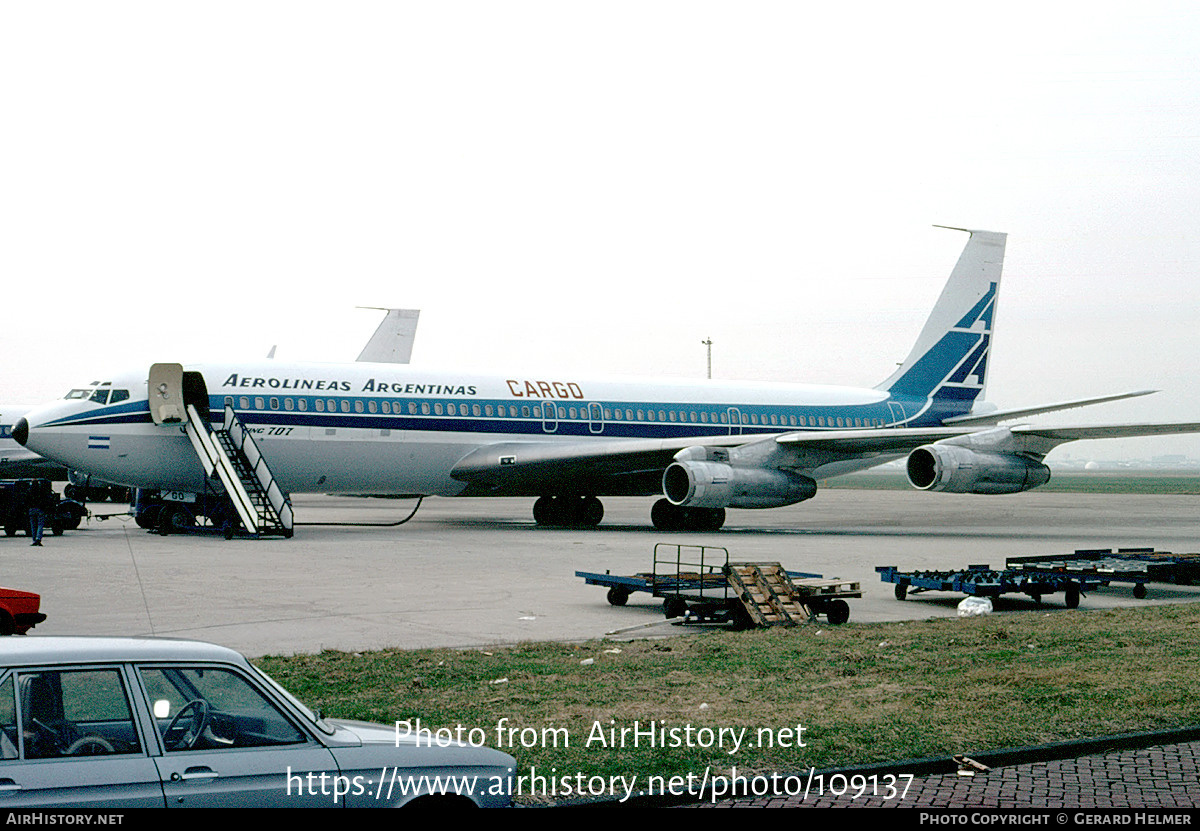 Aircraft Photo of LV-LGO | Boeing 707-372C | Aerolíneas Argentinas Cargo | AirHistory.net #109137