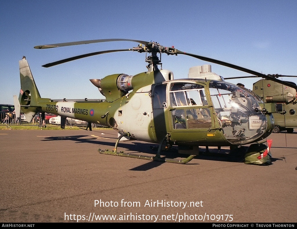 Aircraft Photo of ZB676 | Aerospatiale SA-341B Gazelle AH1 | UK - Marines | AirHistory.net #109175