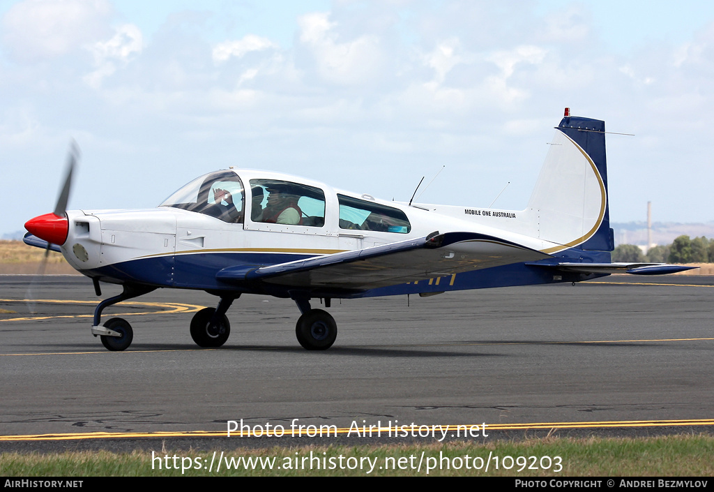 Aircraft Photo of VH-IFT | Grumman American AA-5B Tiger | Mobile One Australia | AirHistory.net #109203