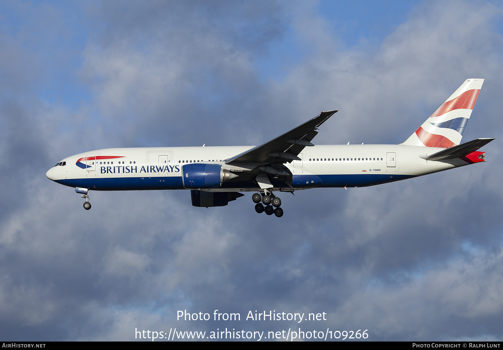 Aircraft Photo of G-YMMI | Boeing 777-236/ER | British Airways | AirHistory.net #109266