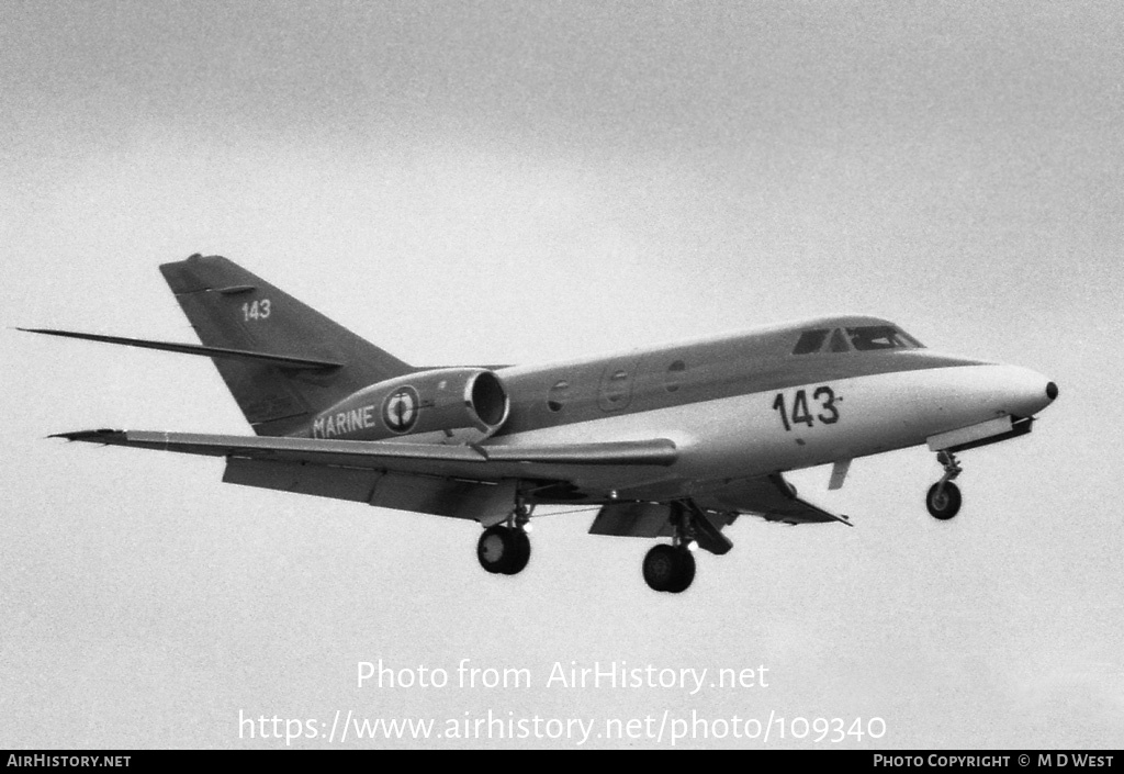 Aircraft Photo of 143 | Dassault Falcon 10MER | France - Navy | AirHistory.net #109340