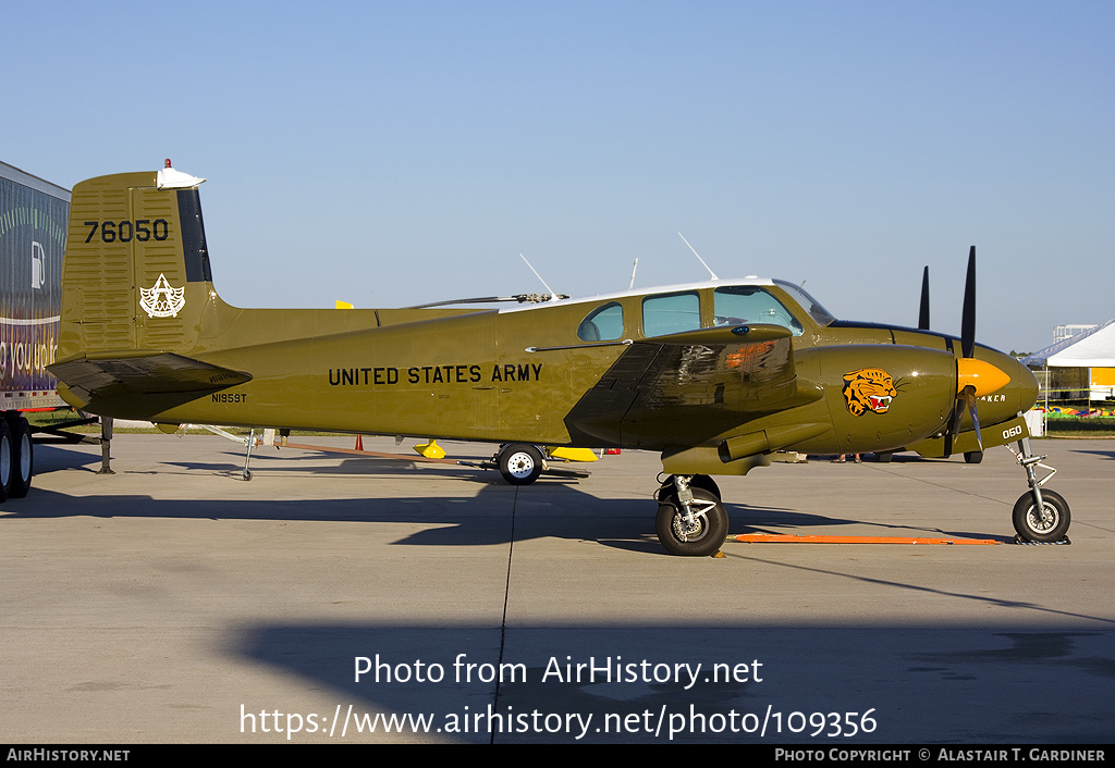 Aircraft Photo of N1959T / 76050 | Beech D50B Twin Bonanza | USA - Army | AirHistory.net #109356