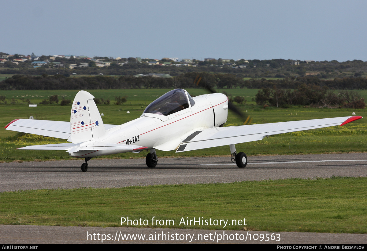 Aircraft Photo of VH-ZAZ | De Havilland DHC-1 Chipmunk Mk22 | AirHistory.net #109563