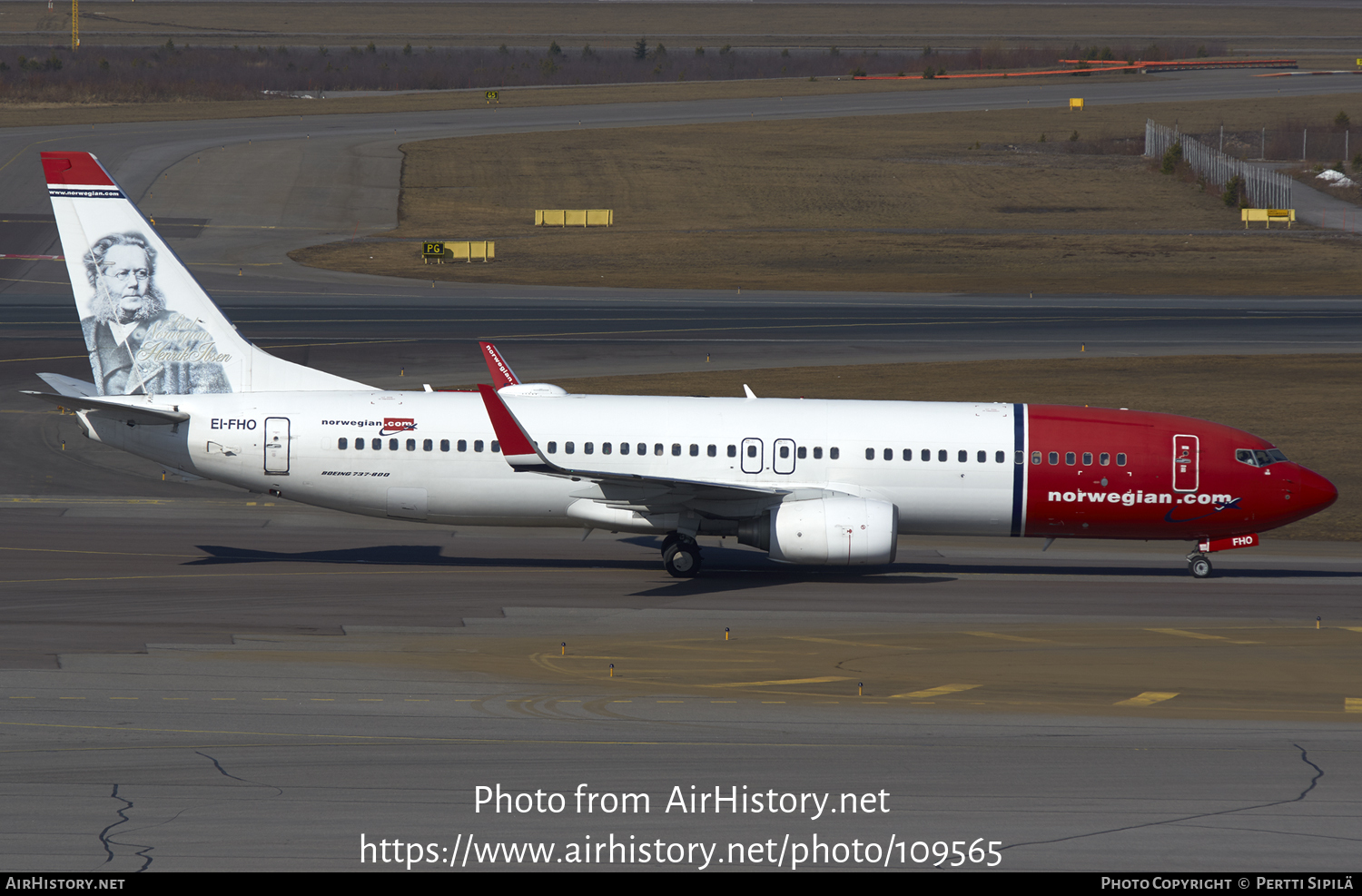 Aircraft Photo of EI-FHO | Boeing 737-86N | Norwegian | AirHistory.net #109565