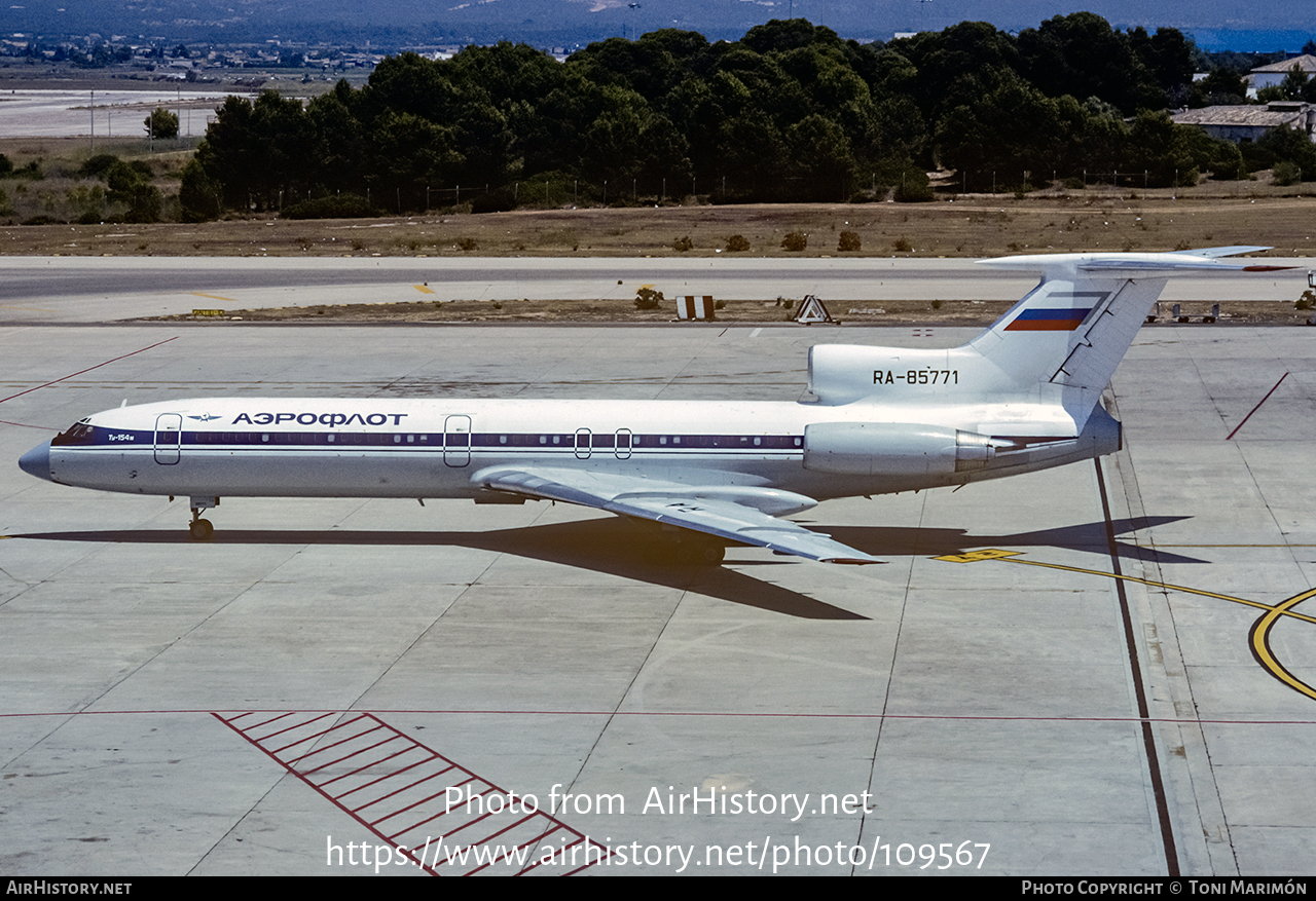 Aircraft Photo of RA-85771 | Tupolev Tu-154M | Aeroflot | AirHistory.net #109567