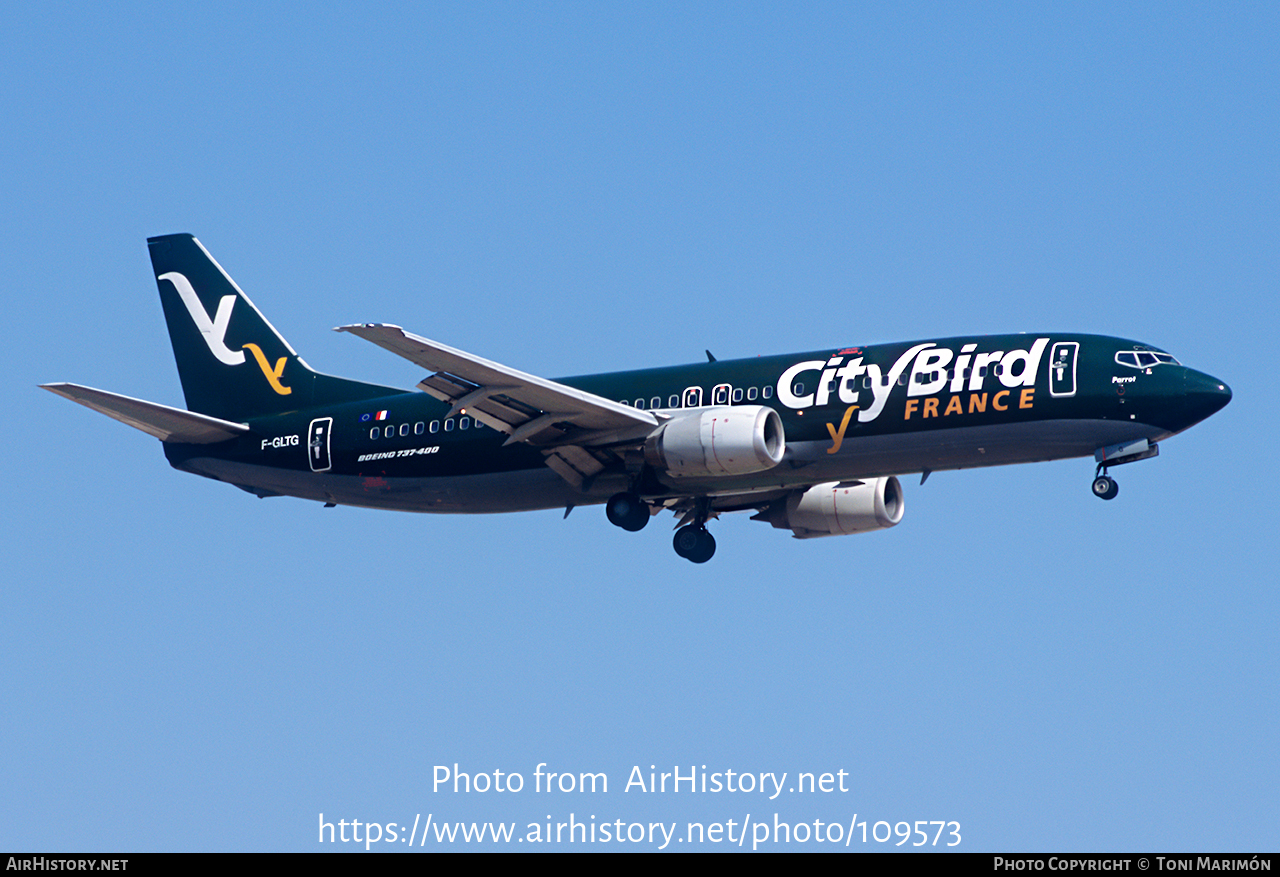 Aircraft Photo of F-GLTG | Boeing 737-43Q | CityBird France | AirHistory.net #109573