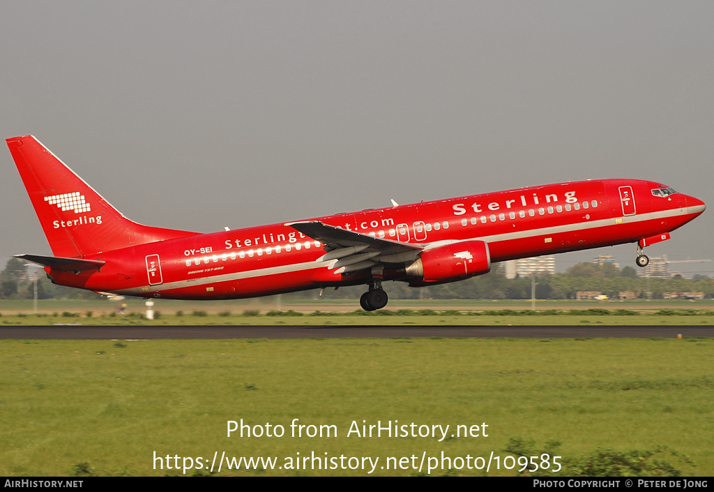 Aircraft Photo of OY-SEI | Boeing 737-85H | Sterling Airlines | AirHistory.net #109585