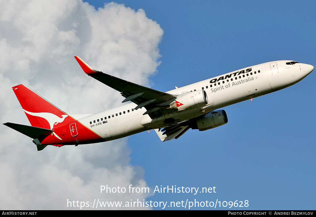 Aircraft Photo of VH-VXN | Boeing 737-838 | Qantas | AirHistory.net #109628