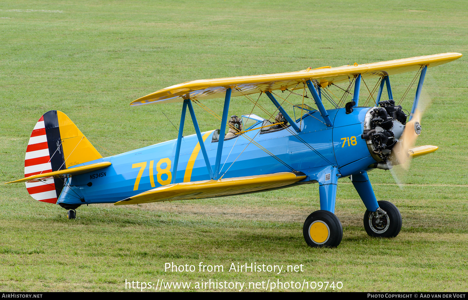 Aircraft Photo of N5345N | Boeing PT-13D Kaydet (E75) | USA - Air Force | AirHistory.net #109740