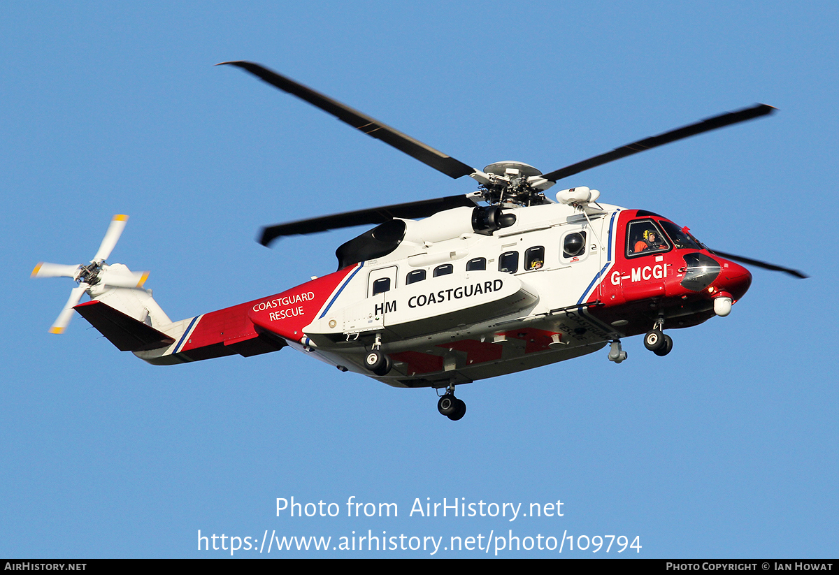 Aircraft Photo of G-MCGI | Sikorsky S-92A | HM Coastguard | AirHistory.net #109794