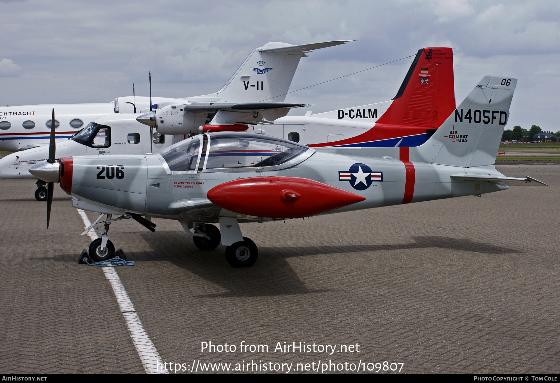 Aircraft Photo of N405FD | Agusta F.260D | Air Combat USA | USA - Air Force | AirHistory.net #109807