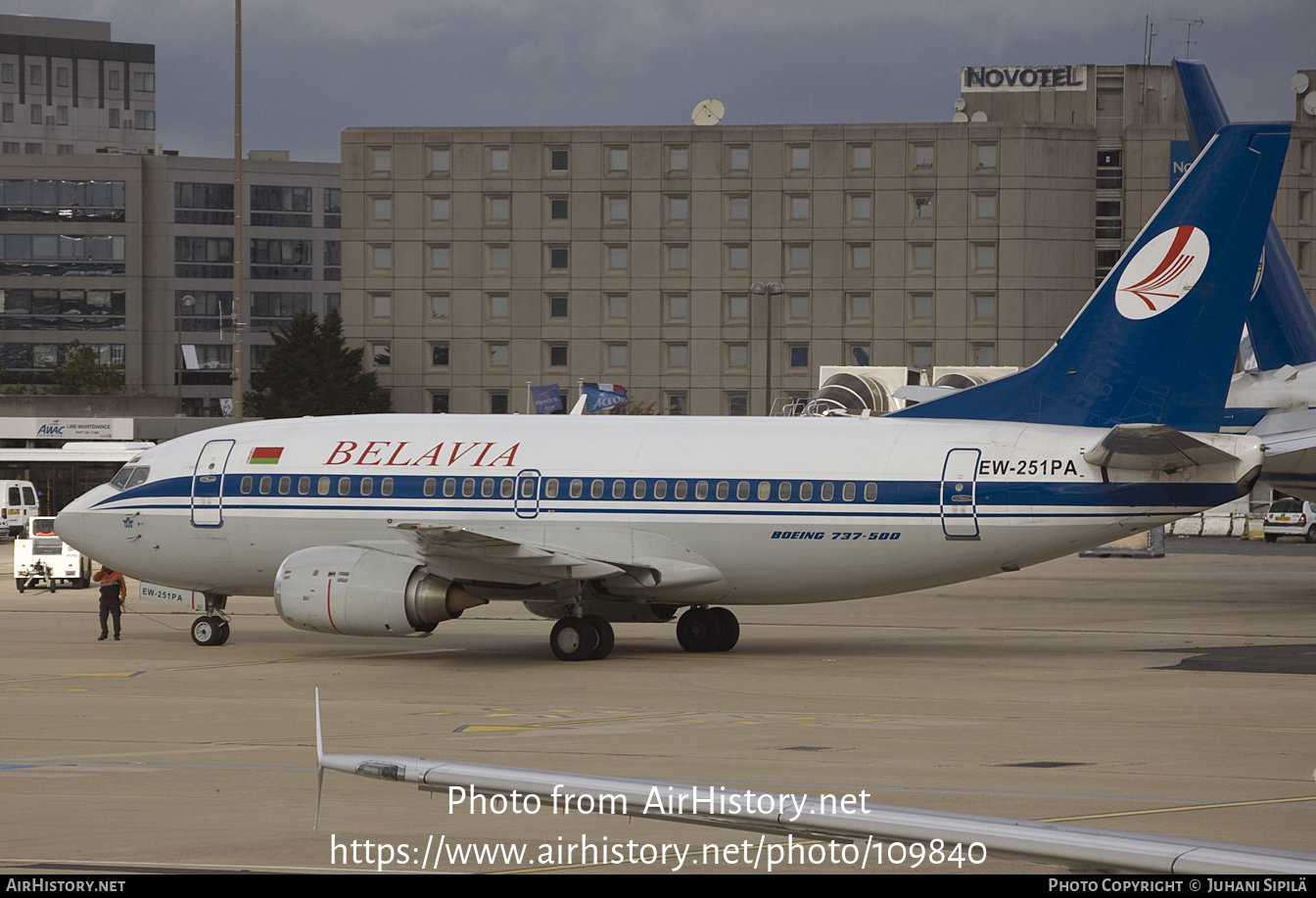 Aircraft Photo of EW-251PA | Boeing 737-5Q8 | Belavia | AirHistory.net #109840