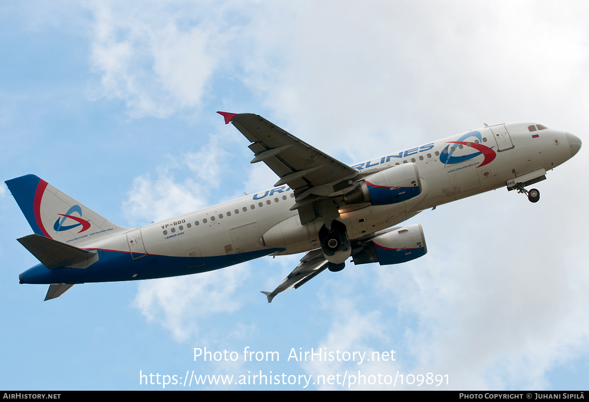 Aircraft Photo of VP-BBQ | Airbus A320-214 | Ural Airlines | AirHistory.net #109891