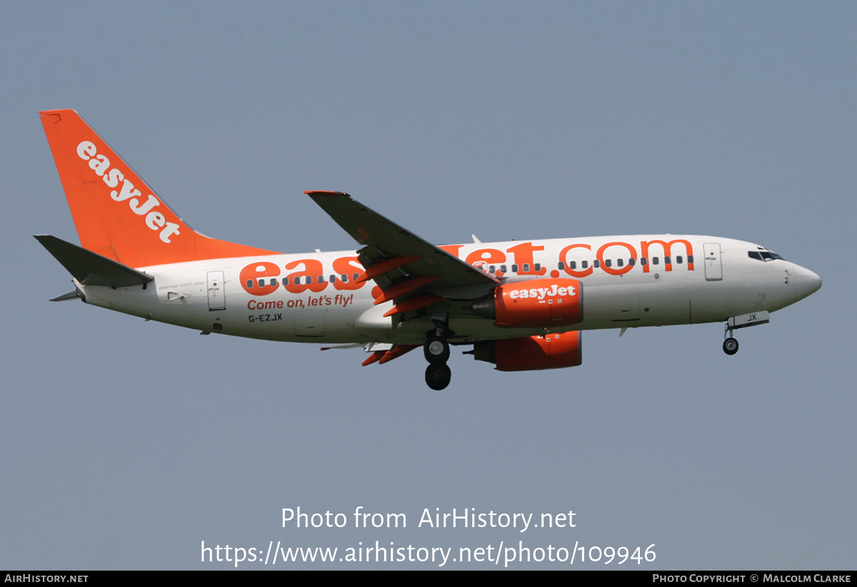 Aircraft Photo of G-EZJX | Boeing 737-73V | EasyJet | AirHistory.net #109946