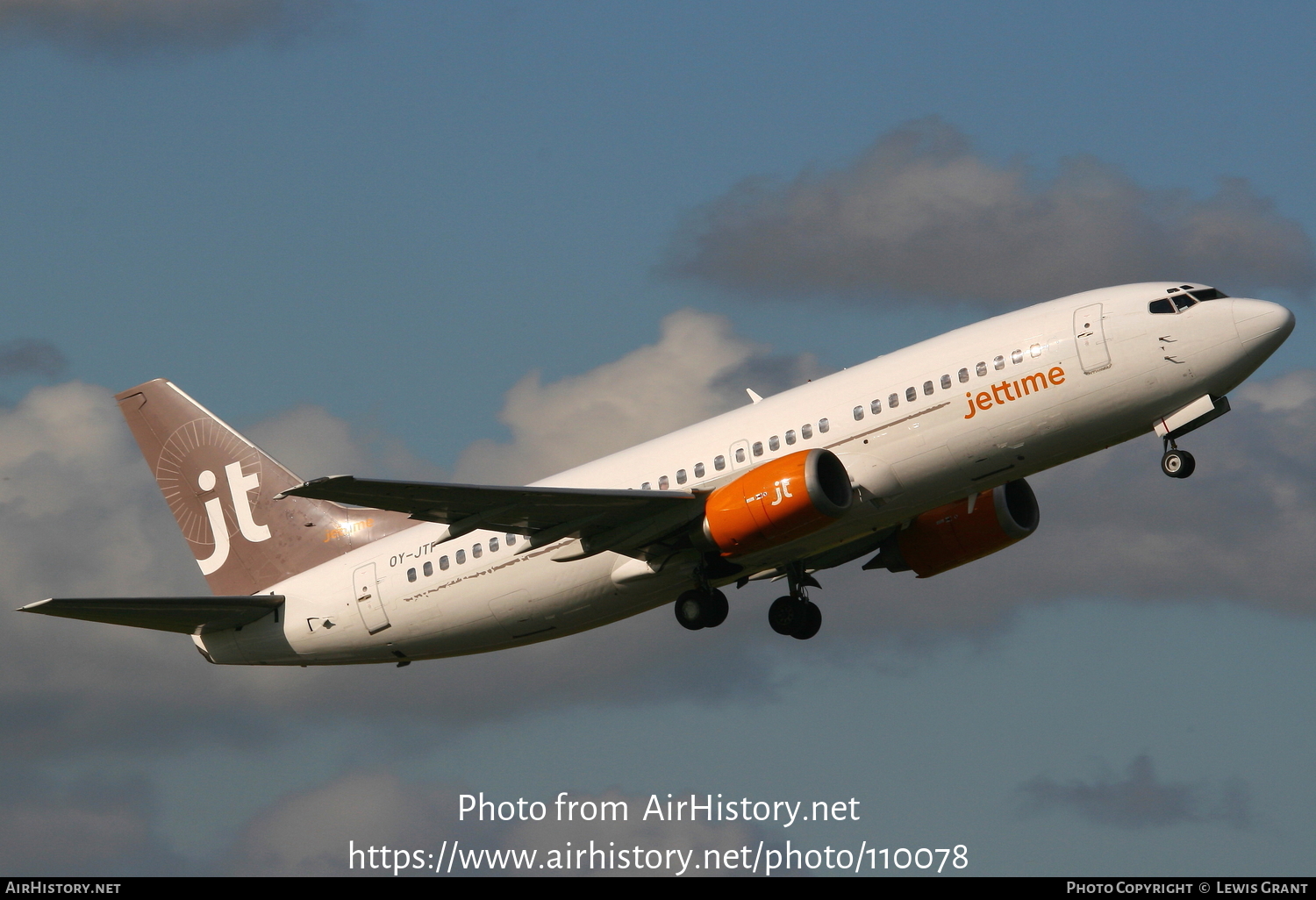 Aircraft Photo of OY-JTF | Boeing 737-382(QC) | Jettime | AirHistory.net #110078