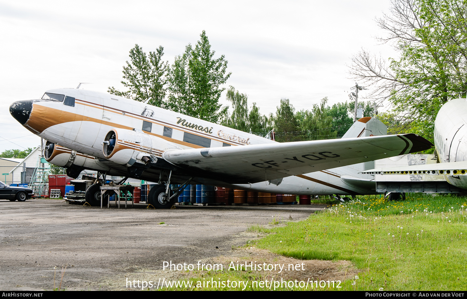 Aircraft Photo of CF-YQG | Douglas DC-3(C) | Nunasi Central Airlines | AirHistory.net #110112