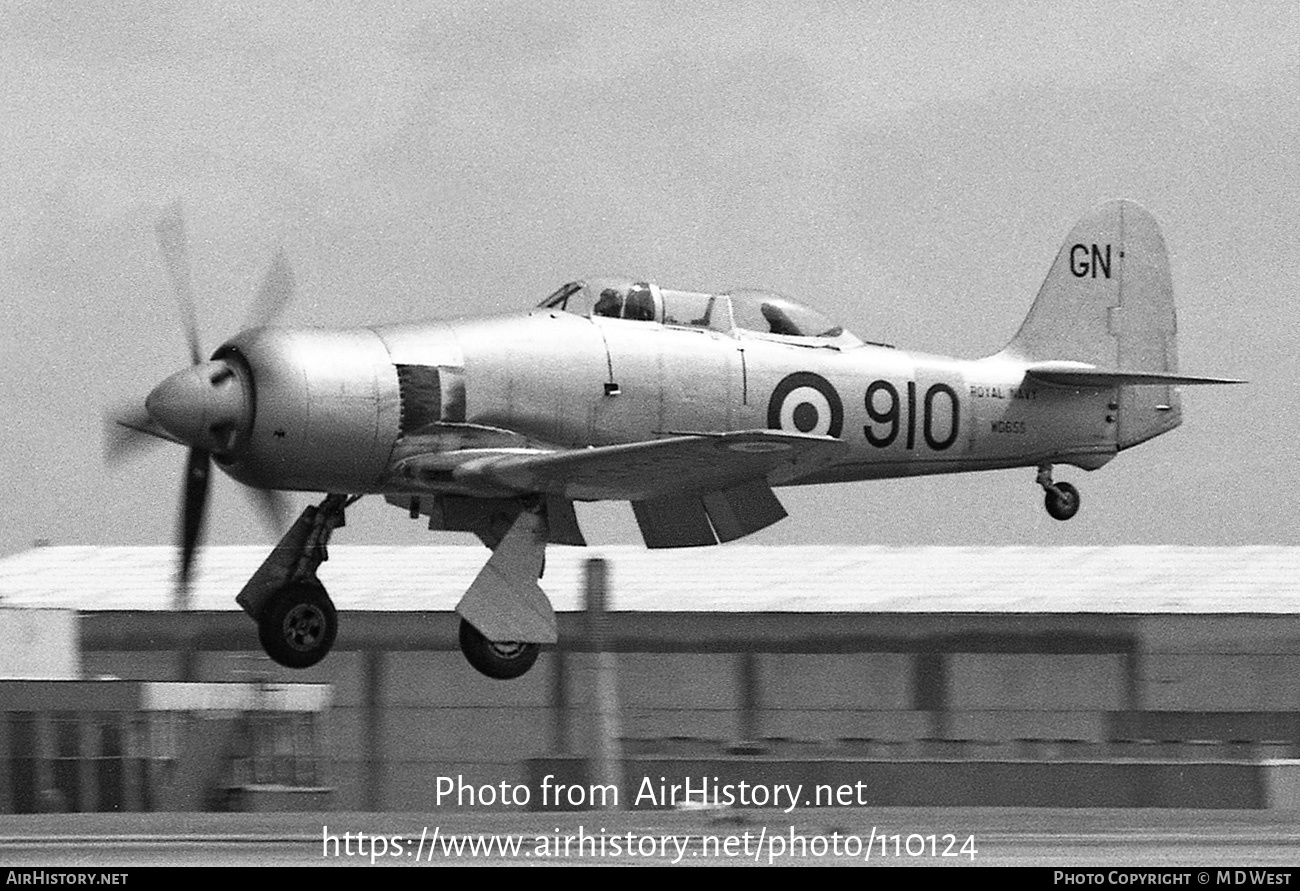 Aircraft Photo of WG655 | Hawker Sea Fury T20S | UK - Navy | AirHistory.net #110124