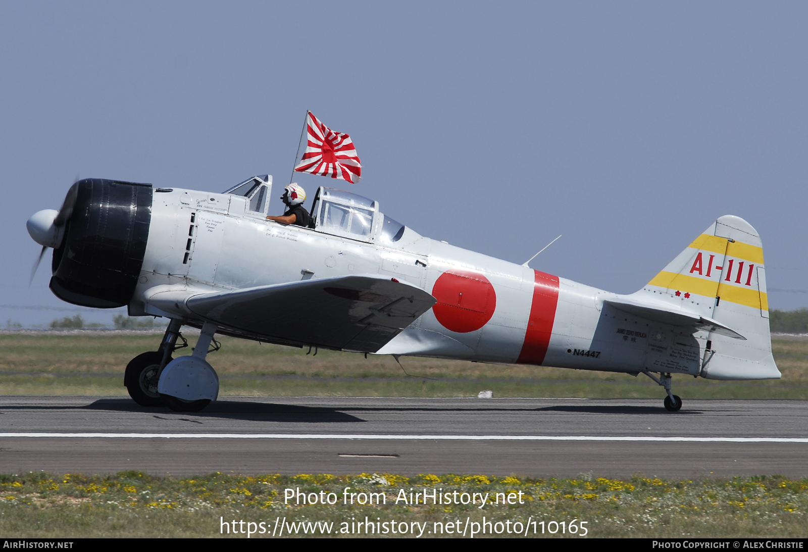 Aircraft Photo of N4447 / AI-111 | North American T-6 / A6M Zero (mod) | Commemorative Air Force | Japan - Navy | AirHistory.net #110165