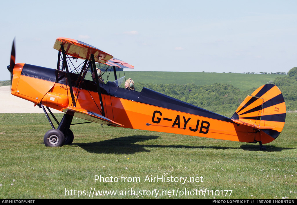 Aircraft Photo of G-AYJB | Stampe-Vertongen SV-4C | AirHistory.net #110177