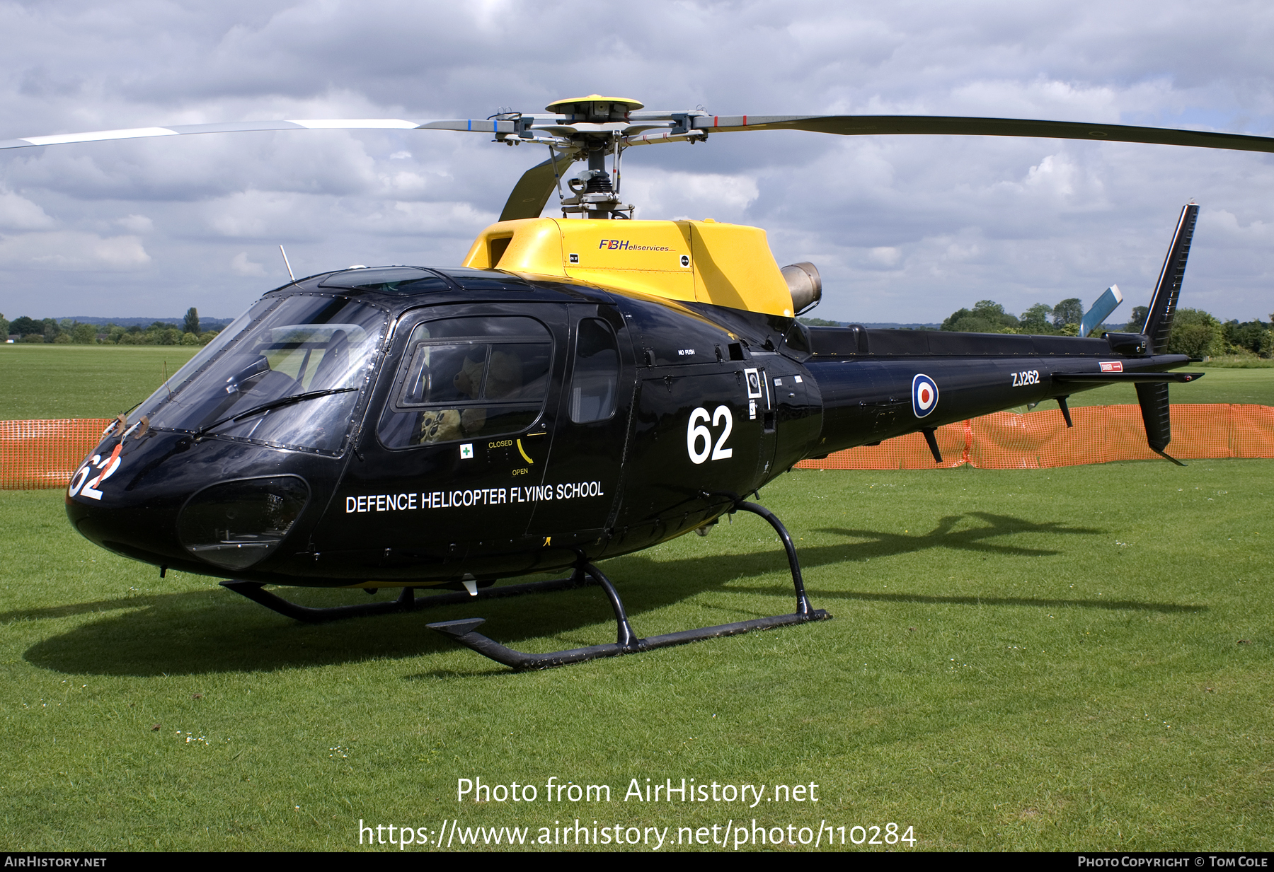 Aircraft Photo of ZJ262 | Eurocopter AS-350BB Squirrel HT1 | UK - Air Force | AirHistory.net #110284