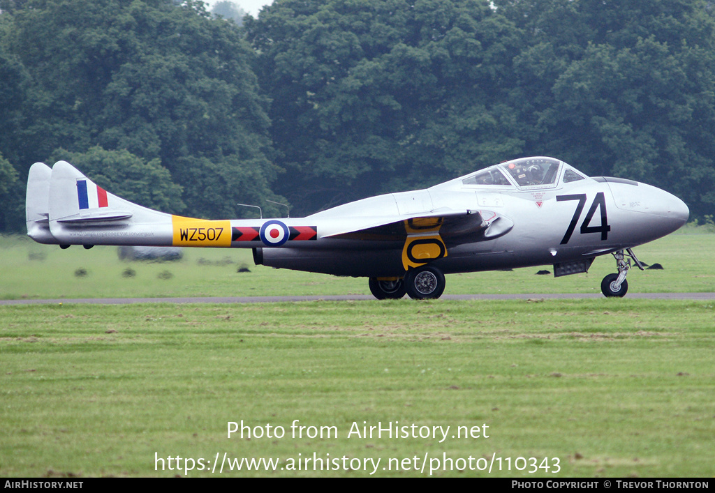 Aircraft Photo of G-VTII / WZ507 | De Havilland D.H. 115 Vampire T11 | UK - Air Force | AirHistory.net #110343