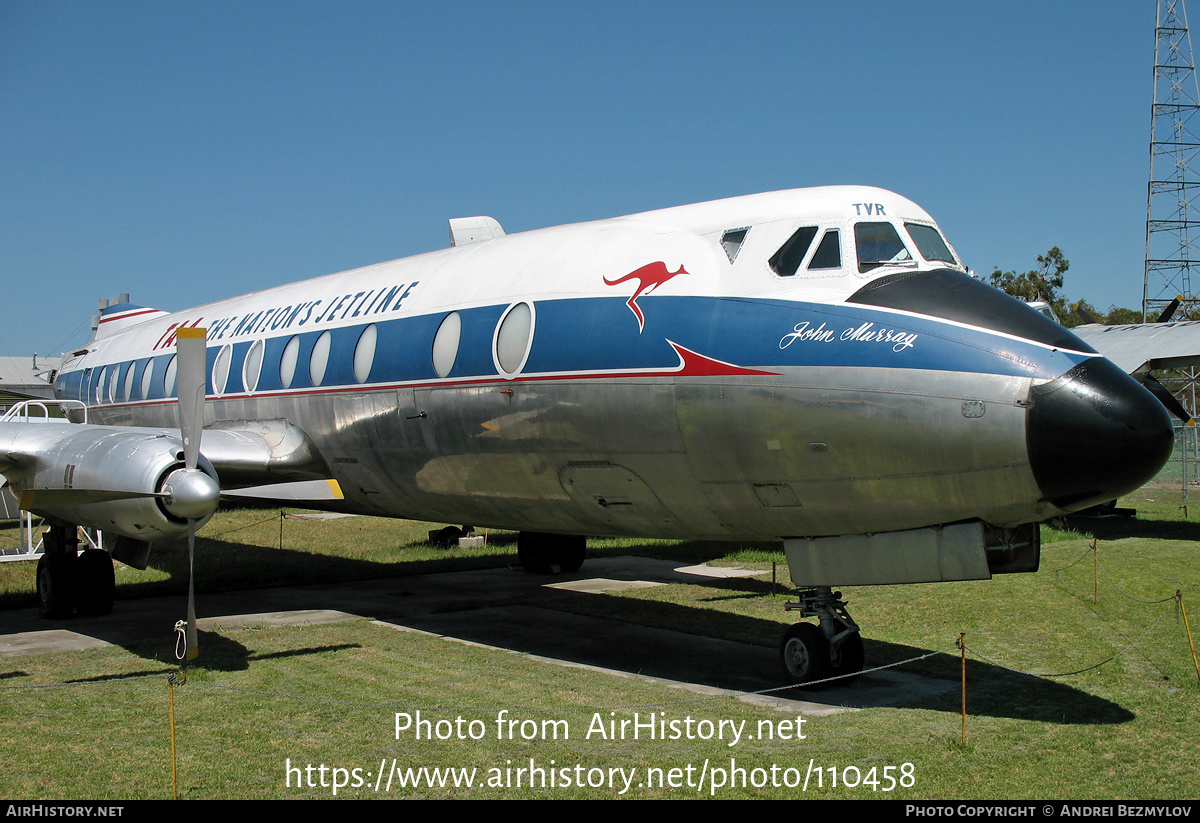 Aircraft Photo of VH-TVR | Vickers 818 Viscount | Trans-Australia Airlines - TAA | AirHistory.net #110458