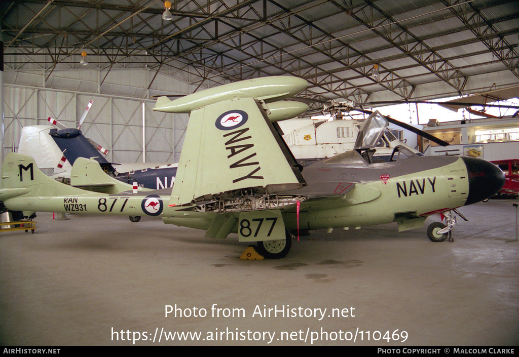 Aircraft Photo of WZ931 | De Havilland D.H. 112 Sea Venom FAW53 | Australia - Navy | AirHistory.net #110469