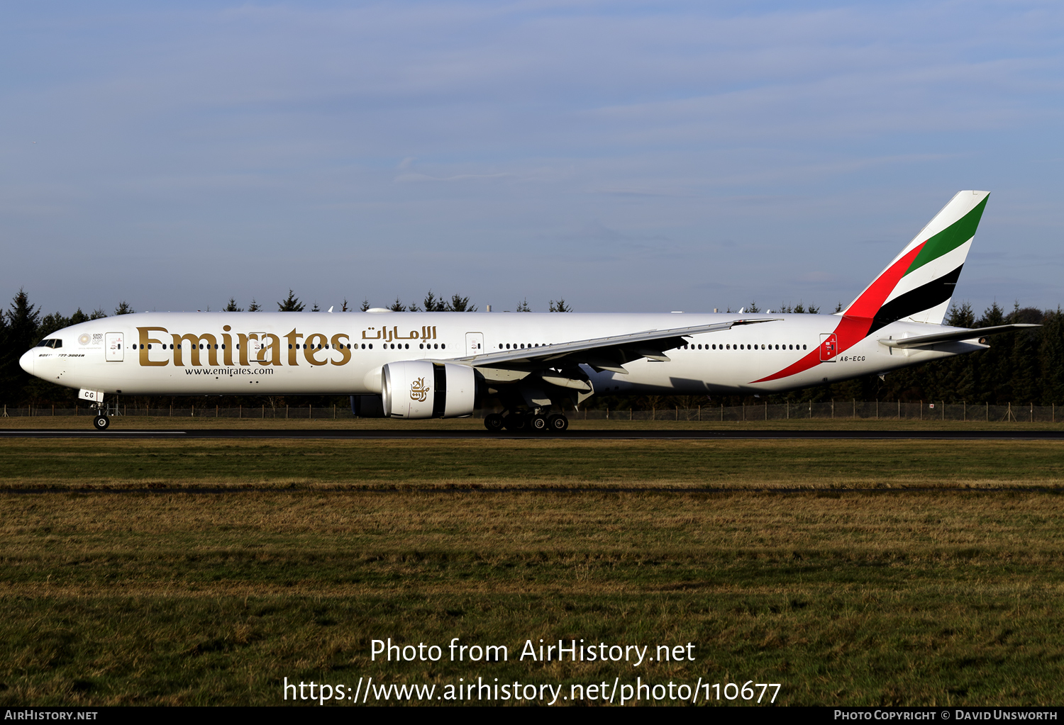 Aircraft Photo of A6-ECG | Boeing 777-31H/ER | Emirates | AirHistory ...