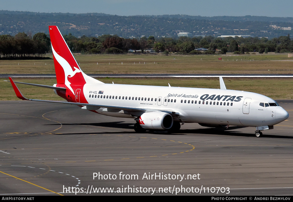 Aircraft Photo of VH-VZL | Boeing 737-838 | Qantas | AirHistory.net #110703