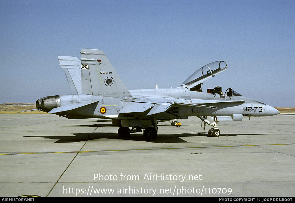 Aircraft Photo of CE15-10 | McDonnell Douglas EF-18B Hornet | Spain - Air Force | AirHistory.net #110709